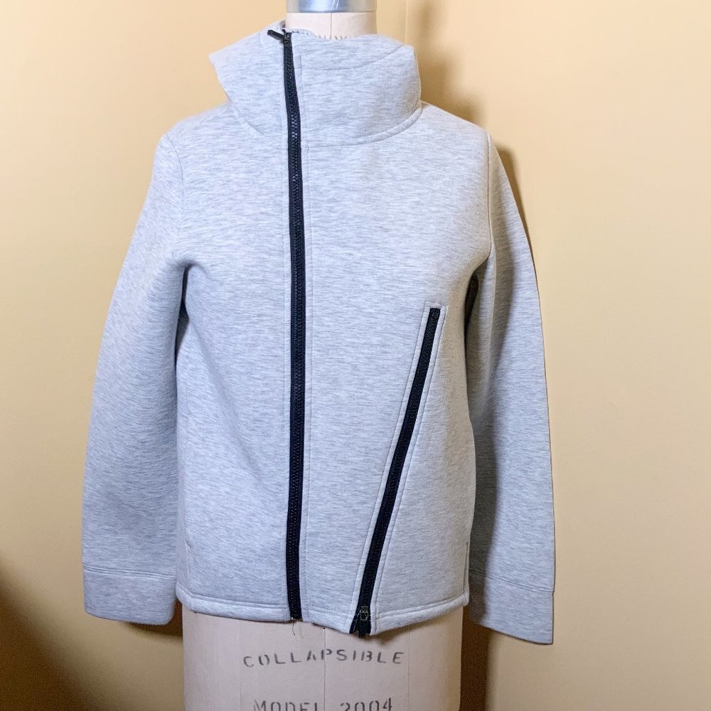 Betsey Johnson Womens Hooded Jacket Lt Gray Size S